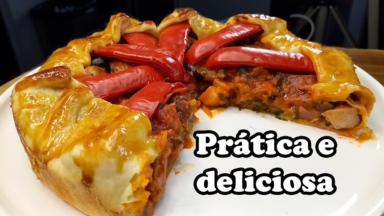 A Tarte de Porco Com Pimentos e Azeitonas Que Vai Conquistar a Tua Família