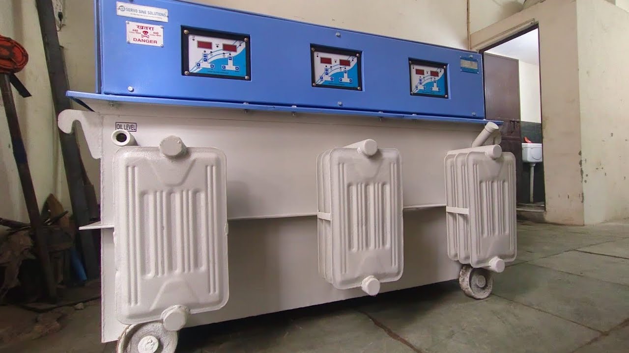 Three Phase Oil Cooled Unbalanced Type Digital Servo Voltage Stabilizer  