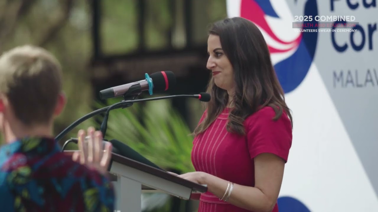 Peace Corps CHE25 Swearing In ceremony