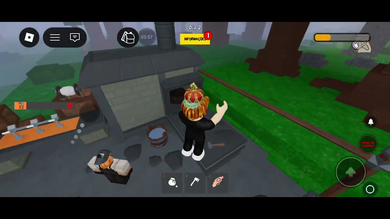 Jogar 99 noites na floresta  ... Com um membro do canalll que é... a Matildeee!
