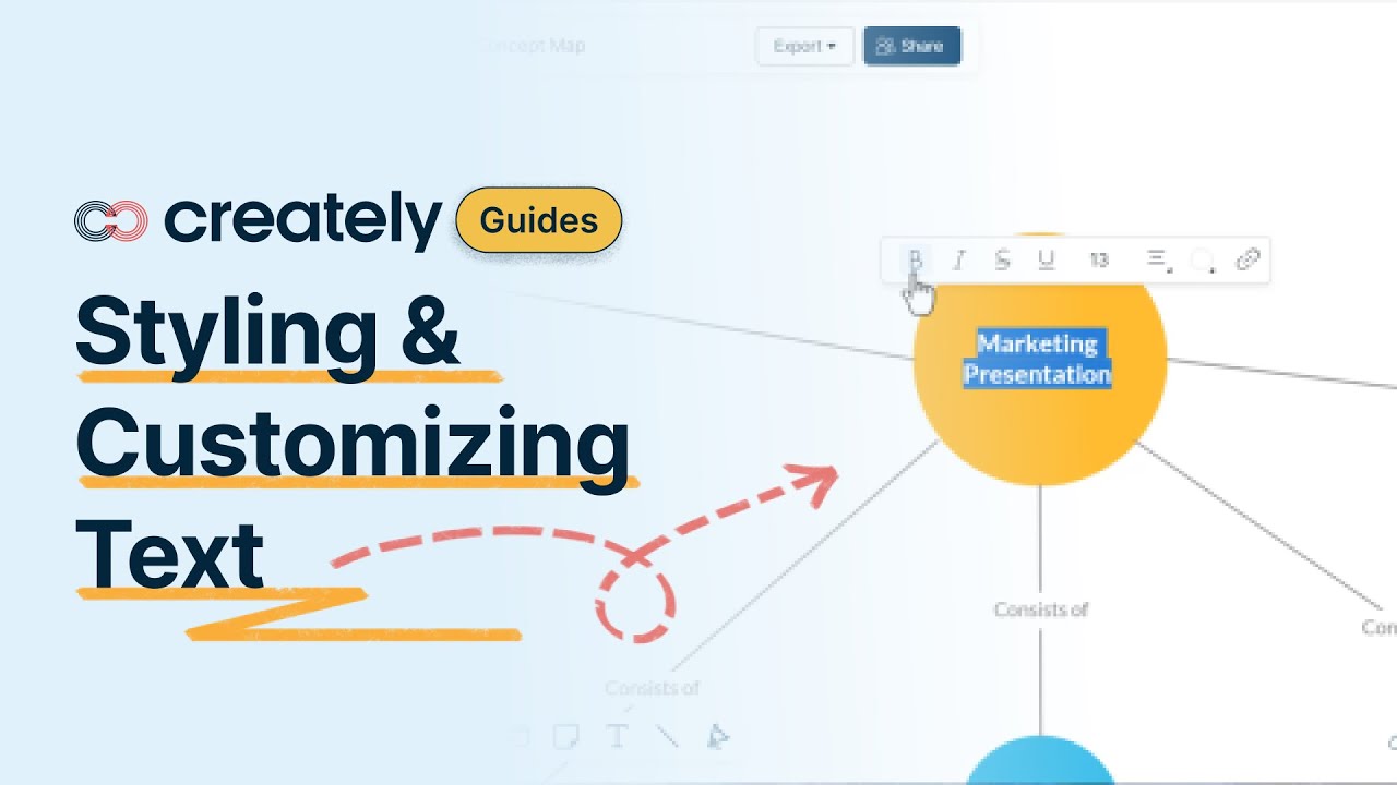 Creately Guides | Styling & Customizing Text