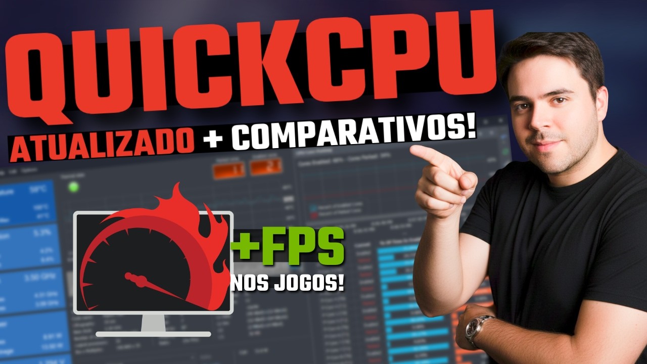 OTIMIZAR O PROCESSADOR PARA JOGOS COM O QUICKCPU E AUMENTAR O FPS NOS JOGOS!