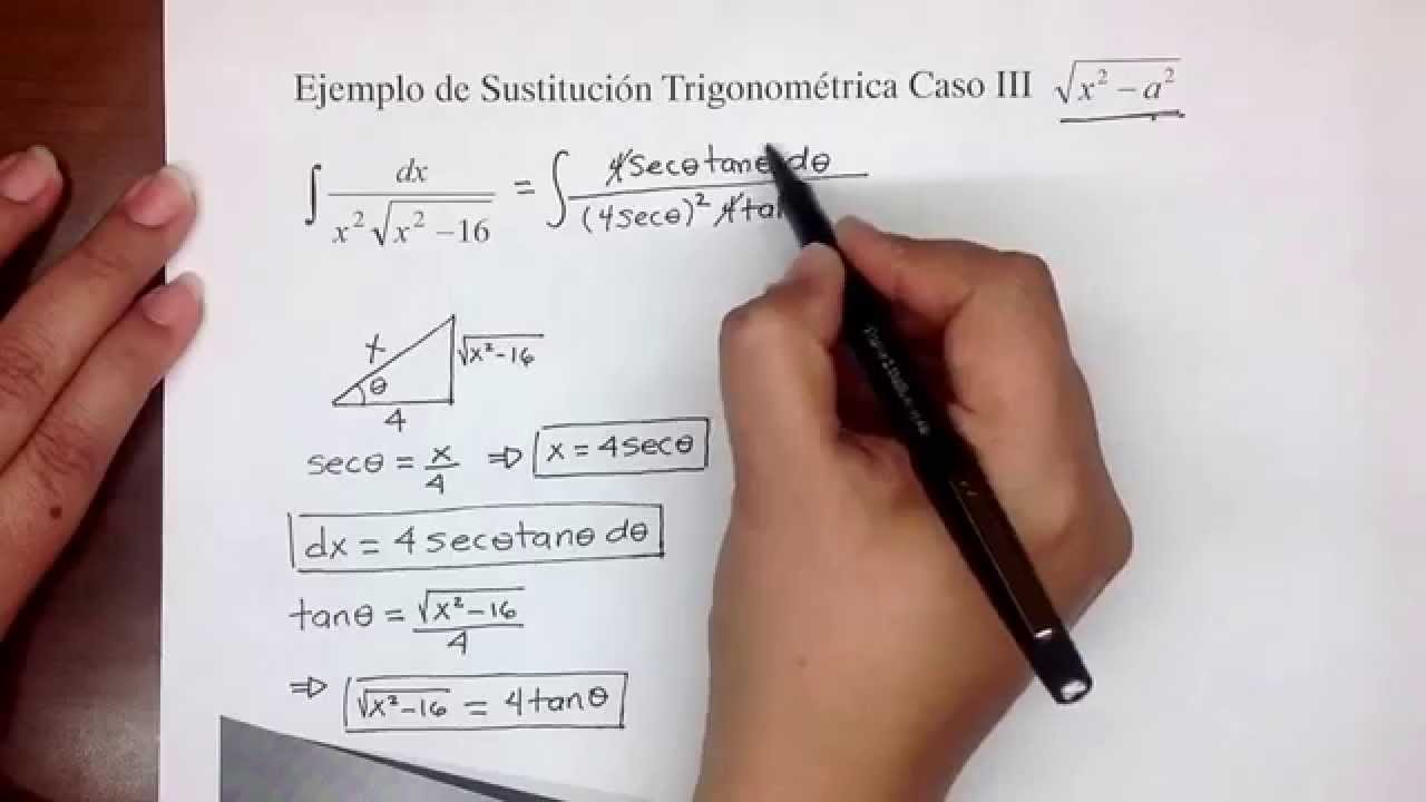 Ejemplo de Integración por Sustitución Trigonométrica Caso III