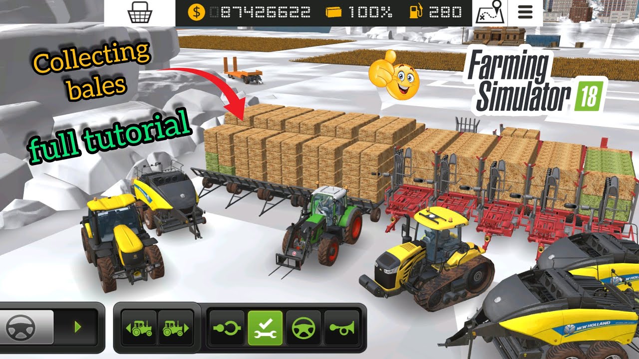 Cutting Bales on field using New Holland bale tools full tutorial|| Farming Simulator 18 || 