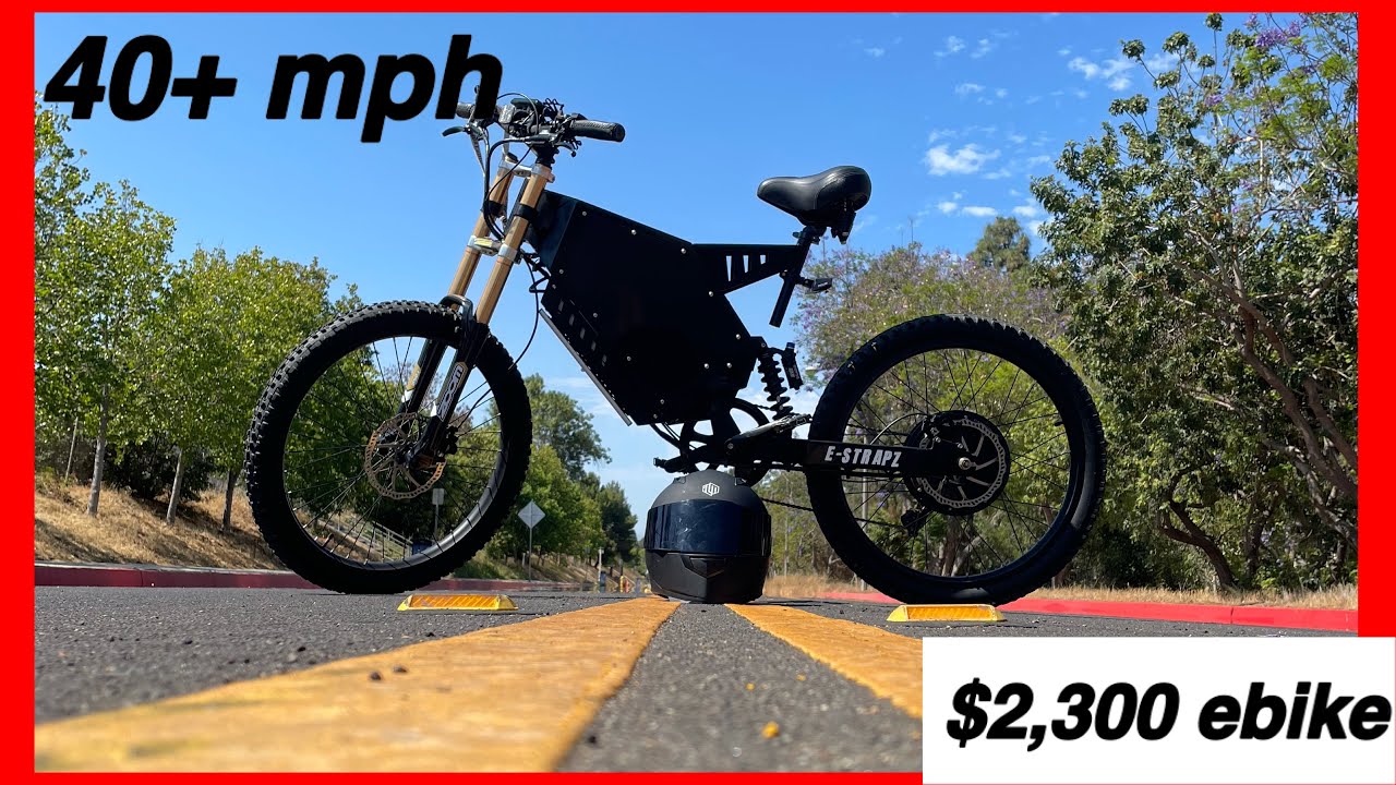 3000w STEALTH BOMBER EBIKE TOP SPEED TEST ( ESTRAPZ )