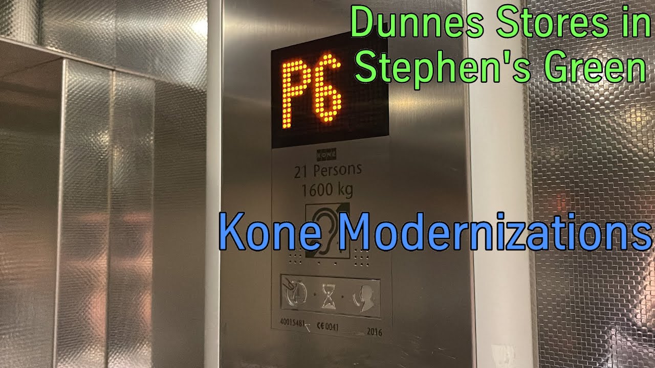 Fast Kone modernization lifts at Dunnes Stores in St. Stephen's Green Shopping Centre