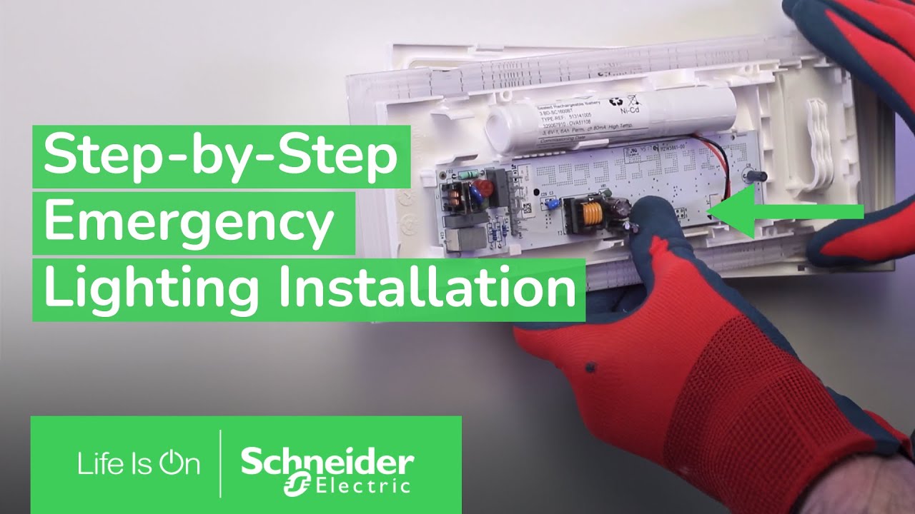How to Install Exiway Easyled Emergency Lighting in Permanent Mode | Schneider Electric Support