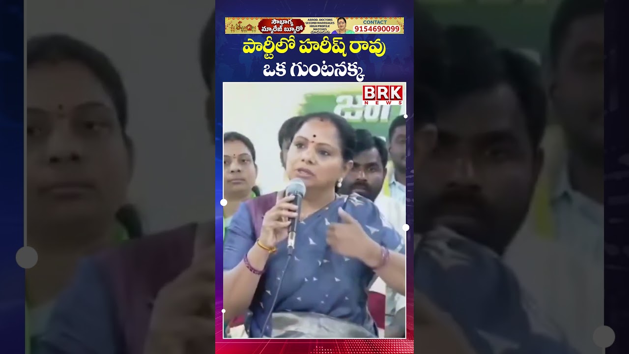 Kavitha Fire on BRS Harish Rao🔥😡 | హరీష్ రావు ఒక గుంటనక్క || BRK News