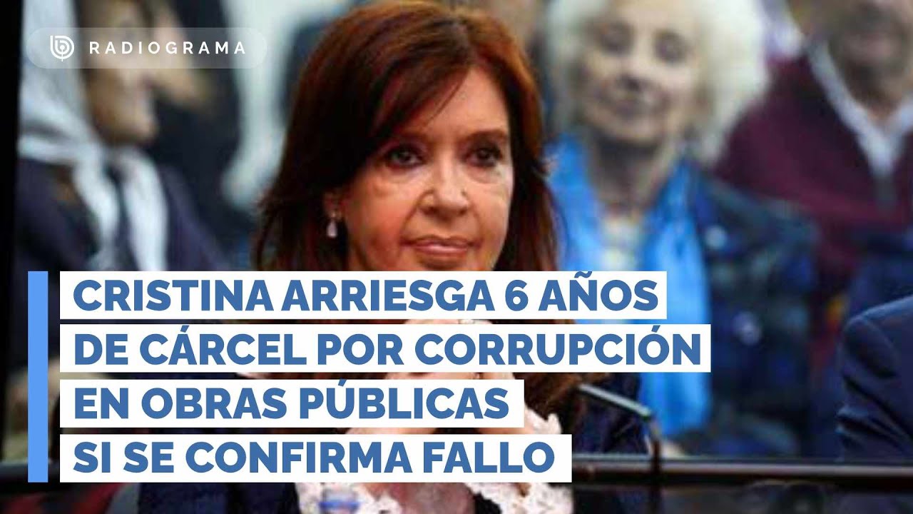 Cristina arriesga 6 años de cárcel por corrupción en obras públicas si se confirma fallo (RD)