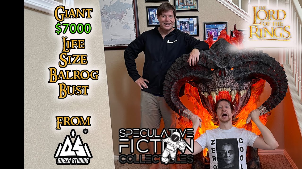 LIFE-SIZE BALROG STATUE from LOTR and Queen Studios!