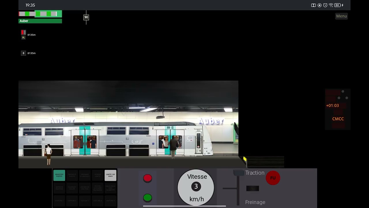 Paris metro driver (RER a)