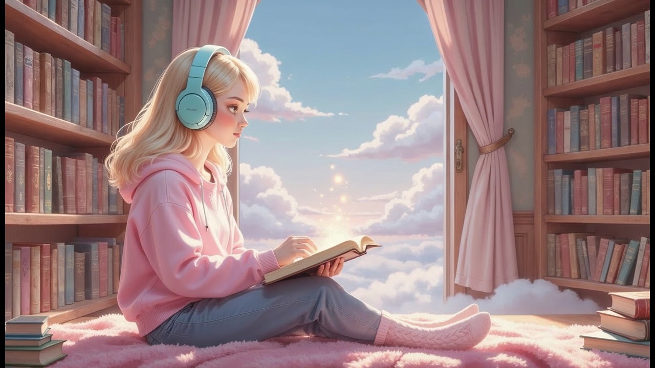 Library in the clouds | Lofi Piano music - Lofi Cinderella