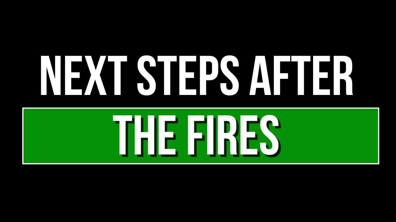 Next Steps After the Fires
