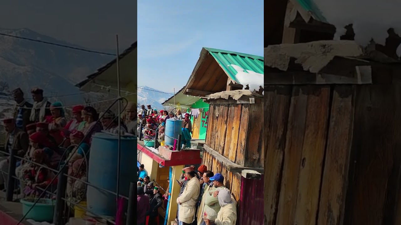शादी के दिन पड़ी बर्फ । दूल्हे ने लगाई गए के आंगन में नाटी।#जौनसारी 