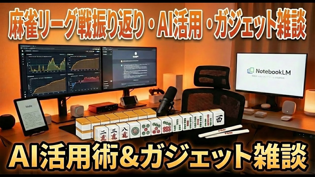 【麻雀×AI】NotebookLMと解析ツールでリーグ戦を攻略せよ。ボーダー計算からメンタル管理まで、昇級に繋がった「データ戦略」の全貌