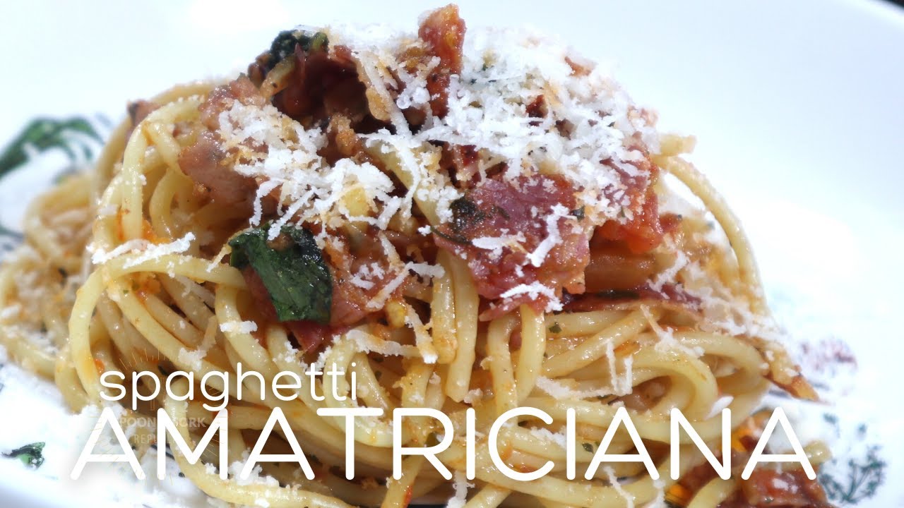 How to Cook Spaghetti Amatriciana | Italian Pasta Recipe| Food Plating Ideas | Spoon & Fork Republic