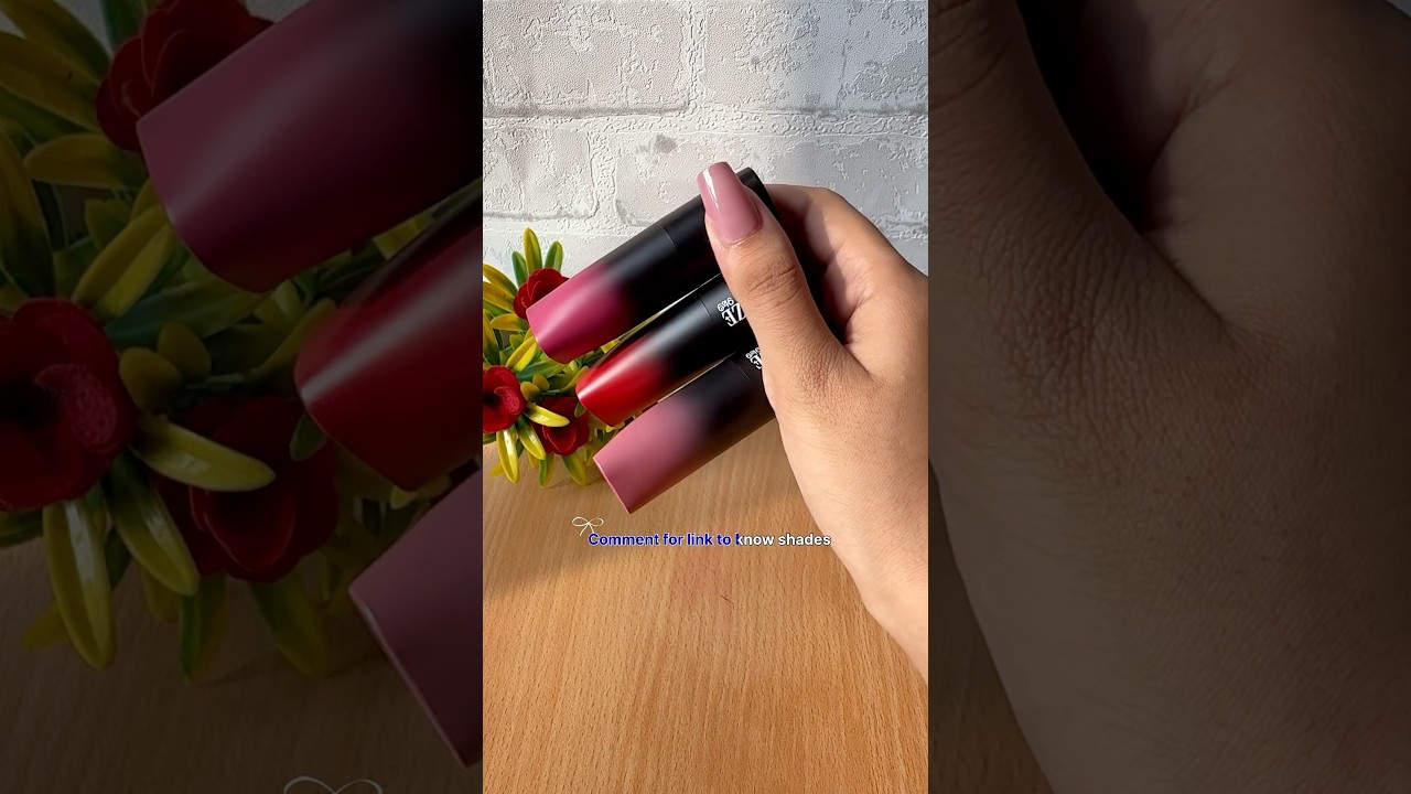 Staze love triangle lipsticks #staze #lipstick #3in1lipstick #makeup #lipsticktutorial #lipswatches