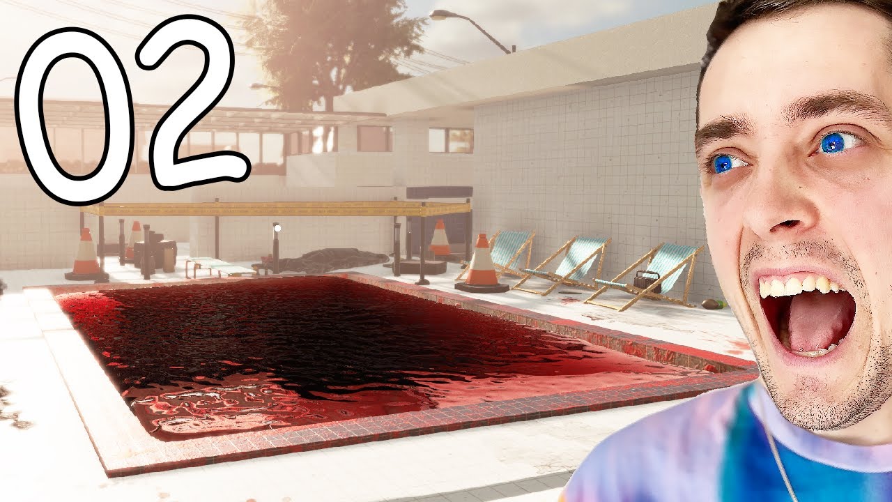 Pool Cleaning Simulator Part 2 - MURDER on SWIMMING POOL