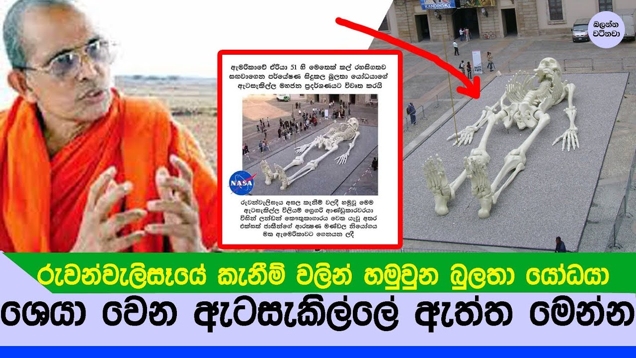 නාසා ආයතනයේ බුලතා යෝධයාගේ ඇත්ත කථාව මෙන්න - Bulatha Giant true story