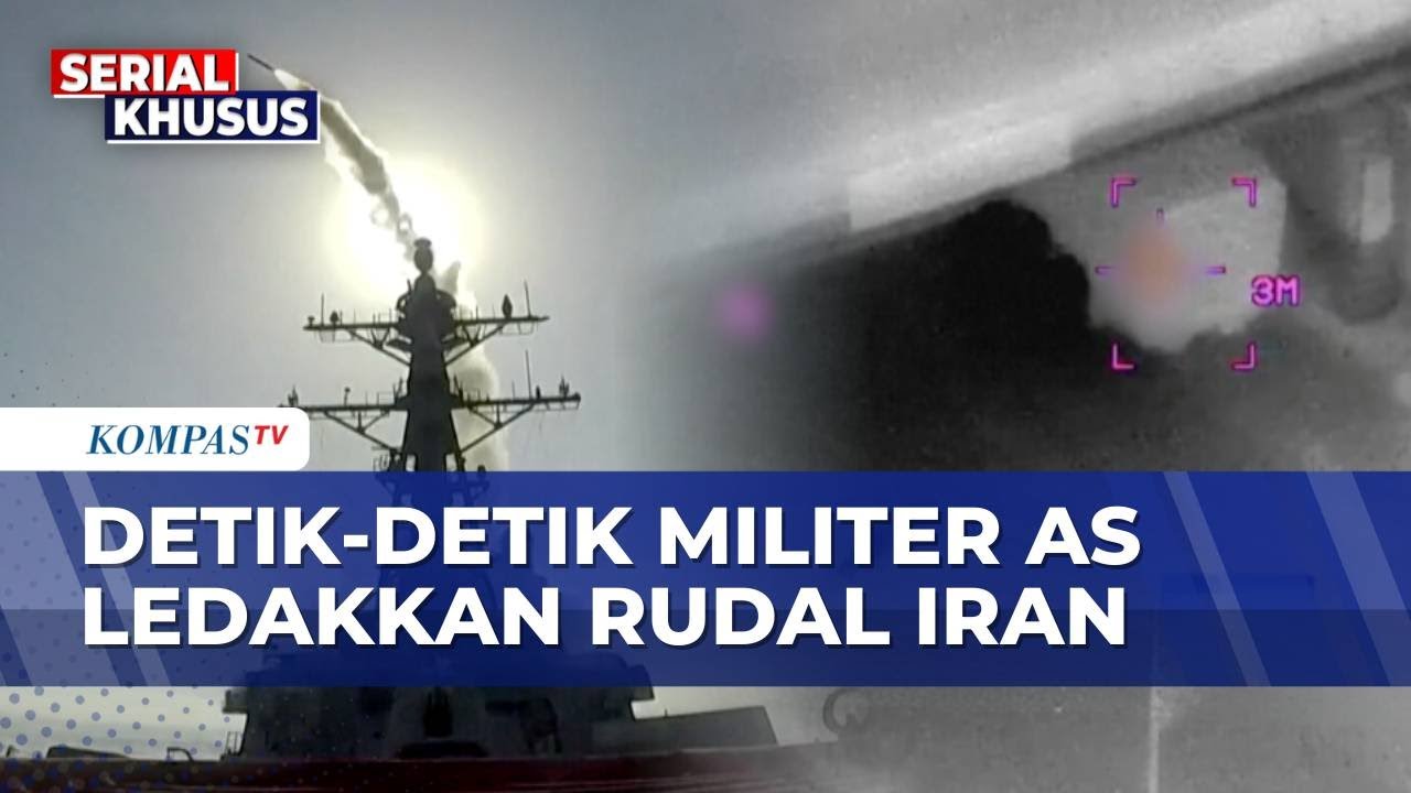 Melesat! AS Luncurkan Misil dari Kapal USS Petersen Jr, Hancurkan Peluncur Rudal Iran | KOMPAS PAGI