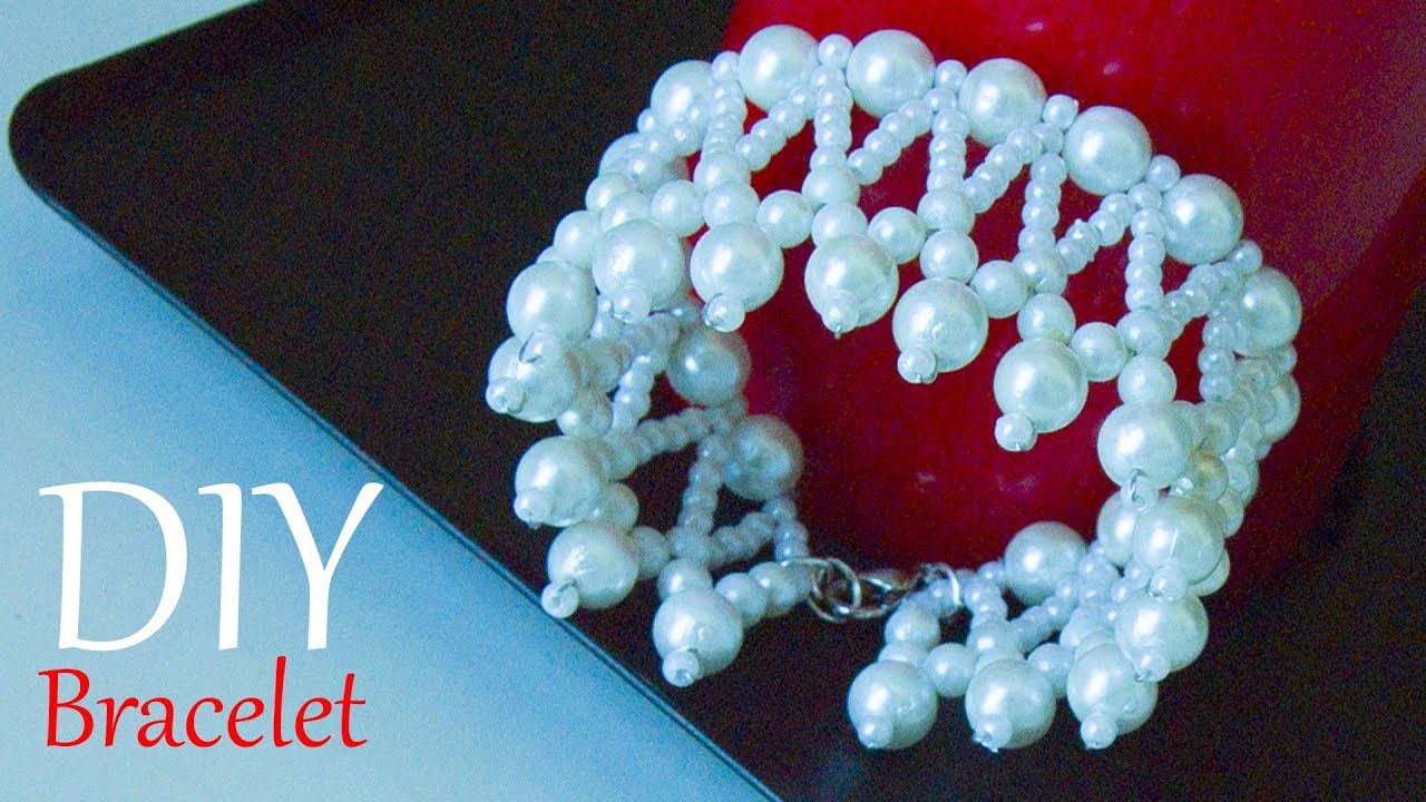 How to make a pearl bracelet | Pulsera| bridal jewelry | designer jewelry | Beads art\vineeta mishra
