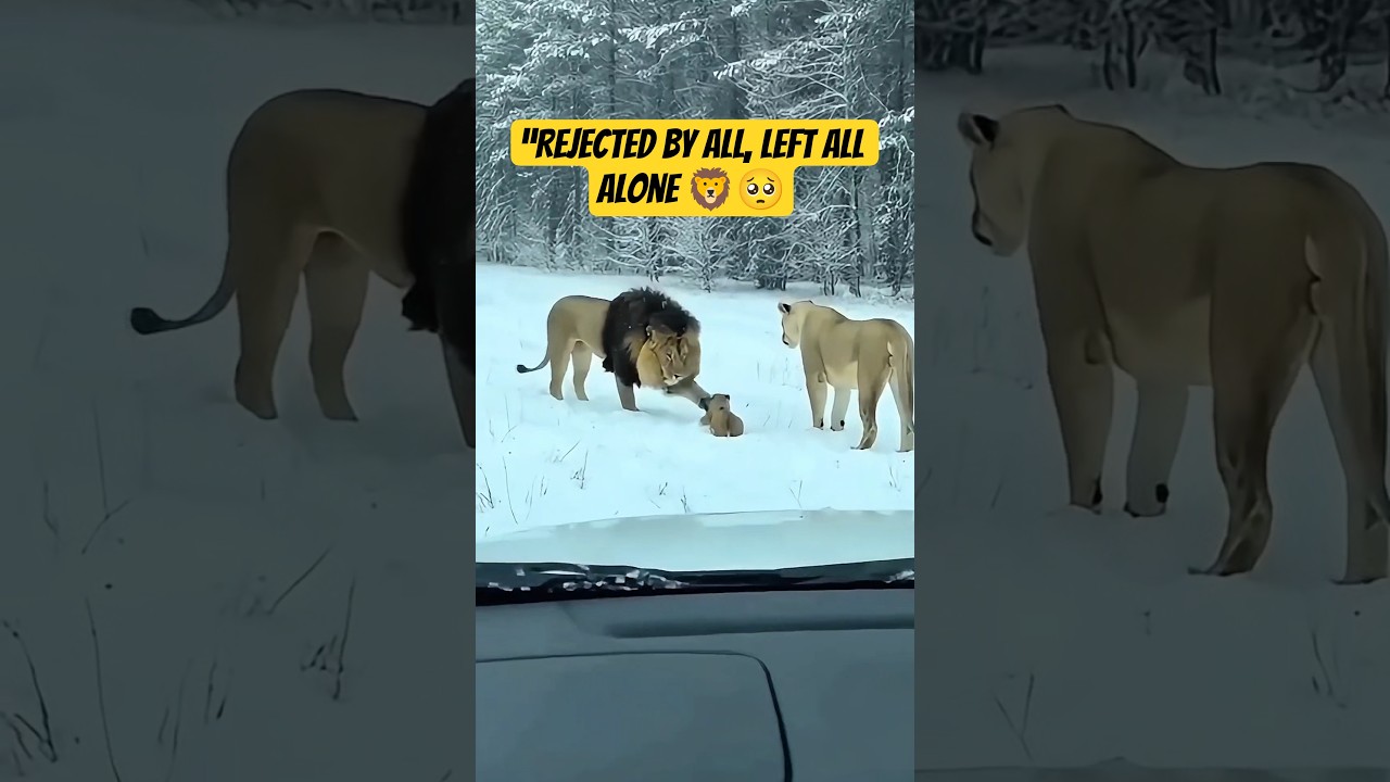 Golden Lion Cub Rescue ❄️🦁 | From Orphan to Wild #LionCub #AnimalRescue #WildlifeStory #rescuestory
