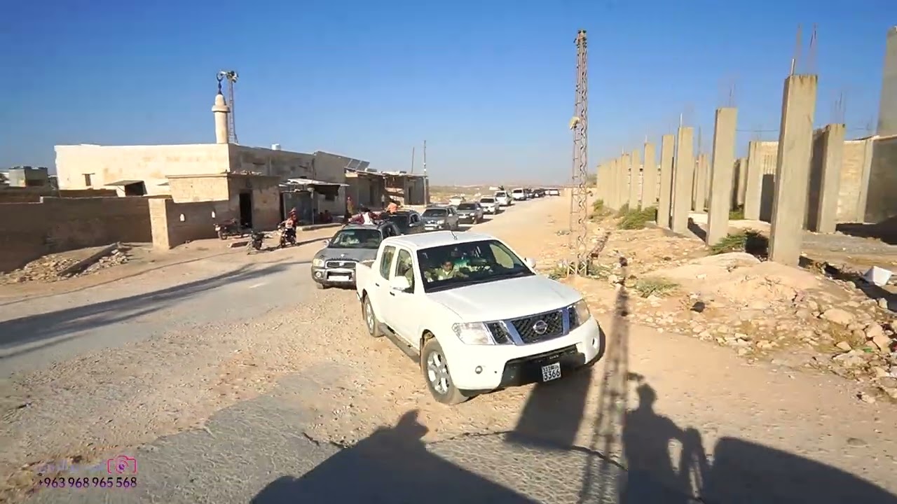 زفة العريس عثمان علو (  أفراح قرية تل جرحي  ) 