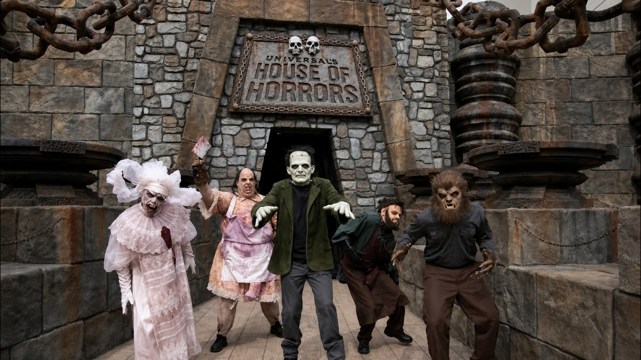 Universal's House of Horrors Maze Complete Walk-Through (No Actors) Universal Studios Hollywood