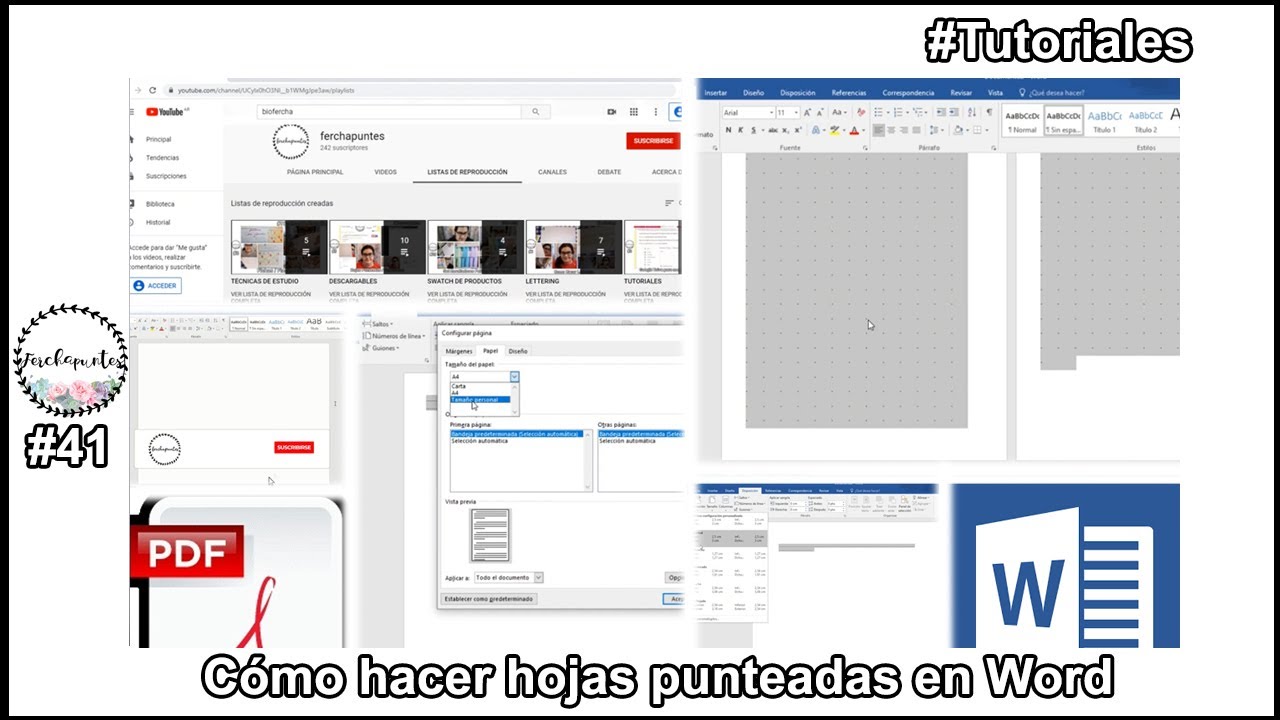 Cómo HACER hojas PUNTEADAS en Word en menos de 5 MINUTOS - #Tutoriales