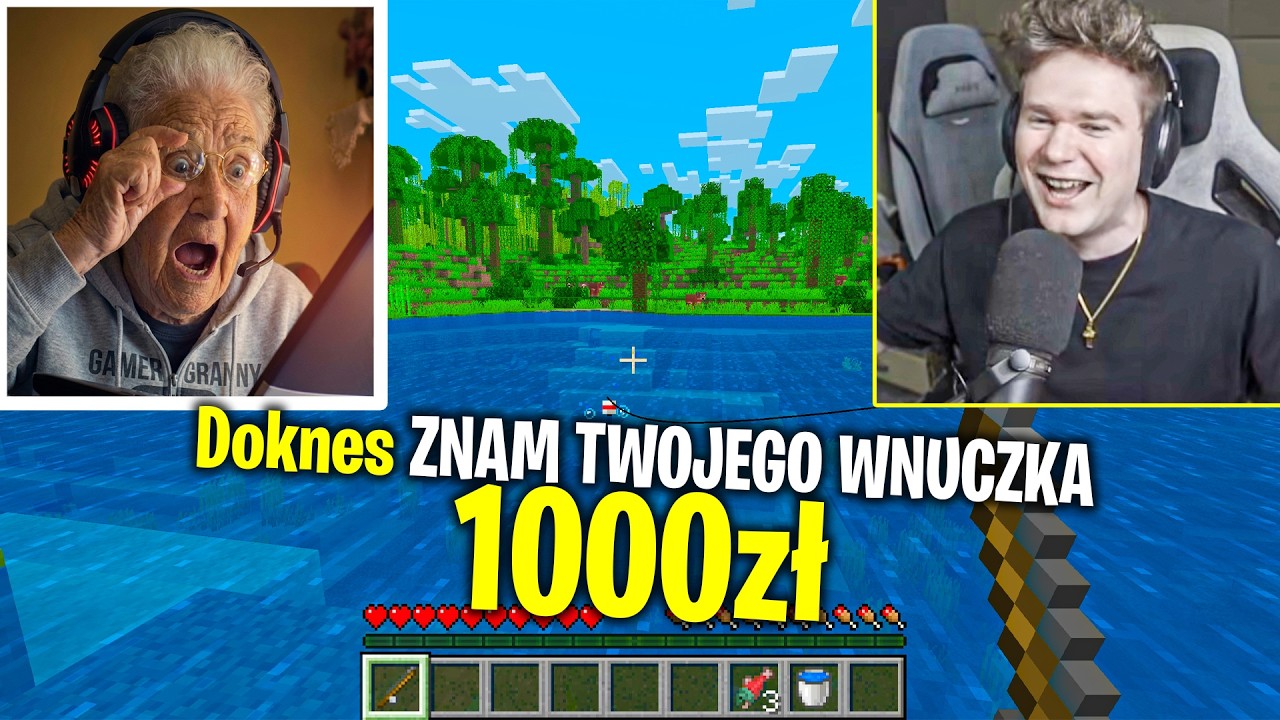 PRANKUJE BABCIE GRAJĄCĄ w Minecraft DONEJTAMI
