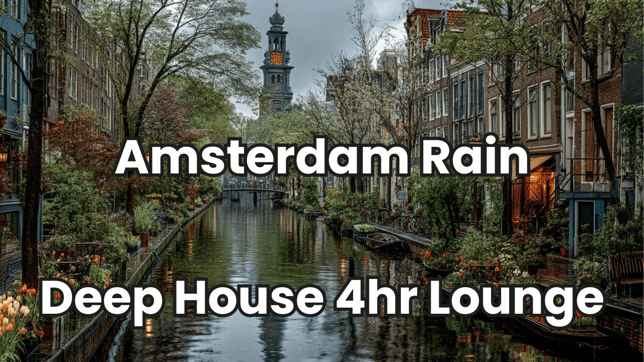 Rainy Amsterdam Deep House Chill | 4 Hour Relaxing Dub Techno Mix