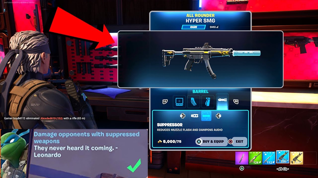 How to EASILY Damage opponents with suppressed weapons Fortnite locations Quest - Phase 1