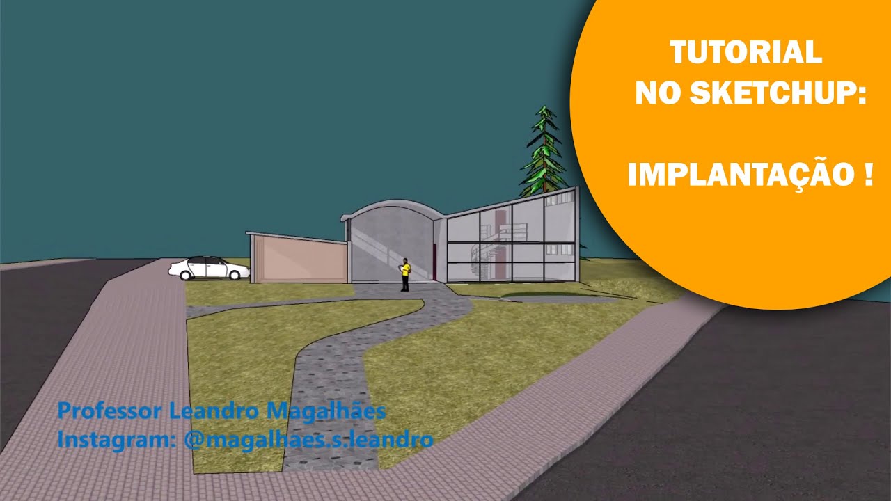 Tutorial: Implantação no Sketchup! Platôs, rampas, taludes, arrimos.