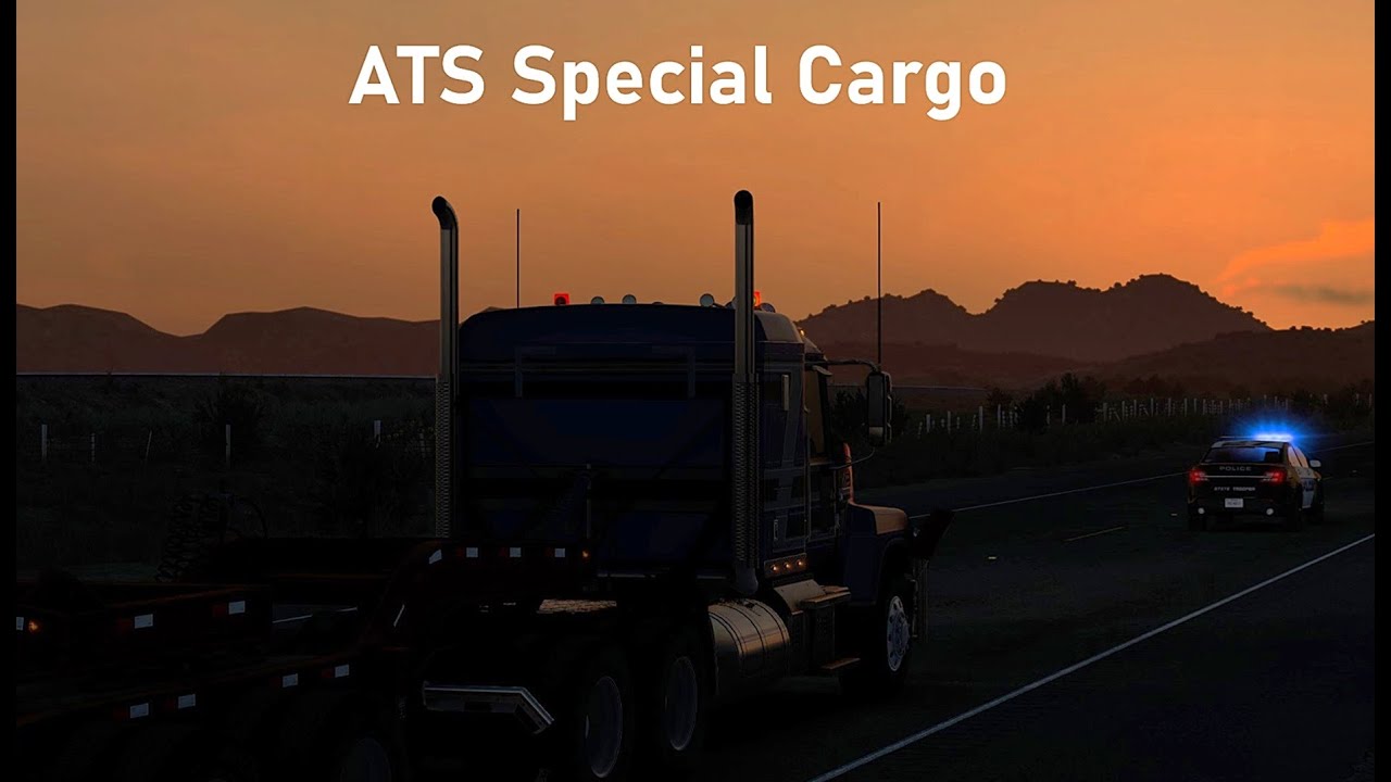 ATS - Oversized Load with Amazing Sunset [Ultra Settings]