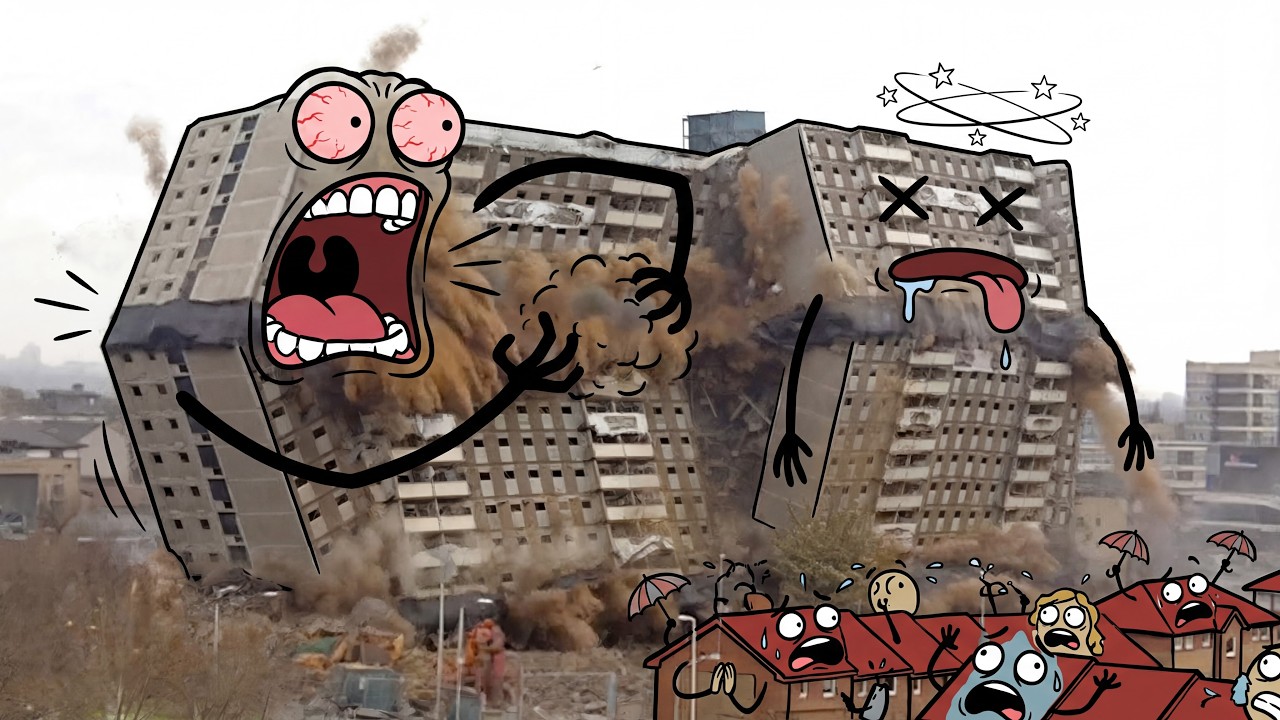 Construction Demolitions - Building Demolition And Collapse Compilation - Doodles Life