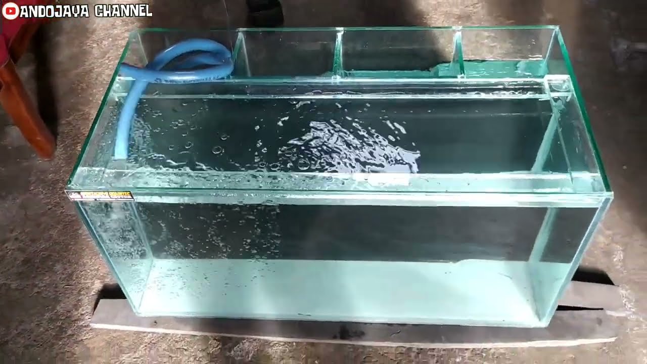 CARA KERJA AQUARIUM FILTER BELAKANG LENGKAP DENGAN UKURANNYA BOSKU