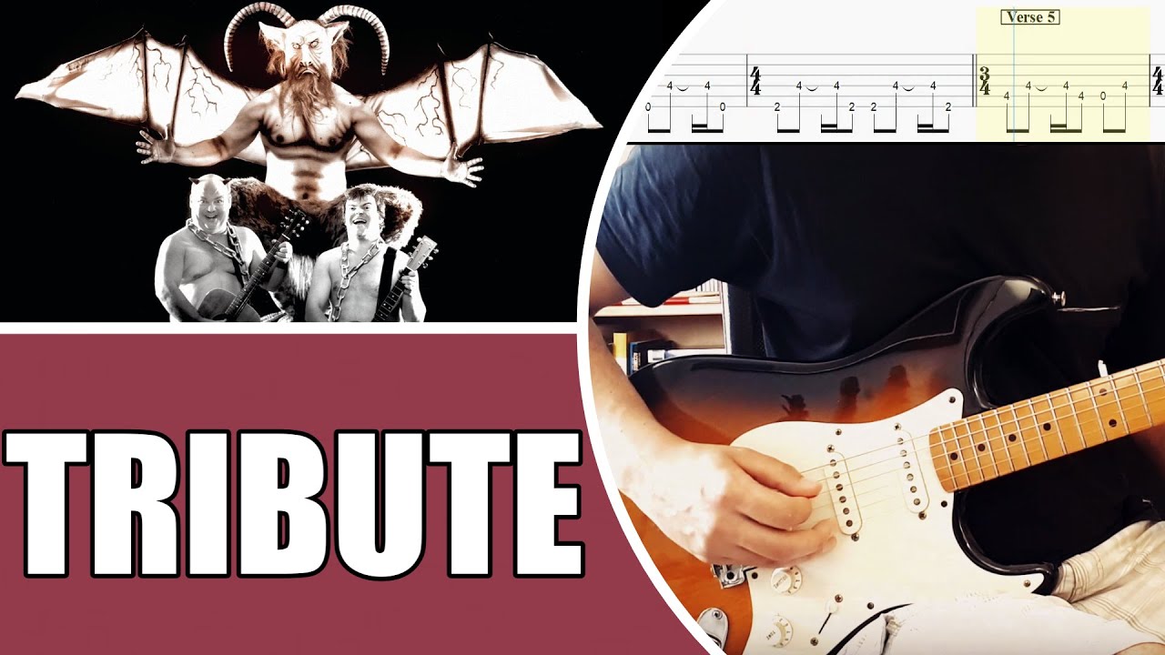 Tribute - Tenacious D | Guitar solo cover with tabs #35