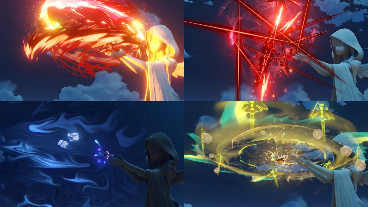 【原神】元素爆発が下から見ると最高にカッコよく見える 5.7【Genshin Impact】
