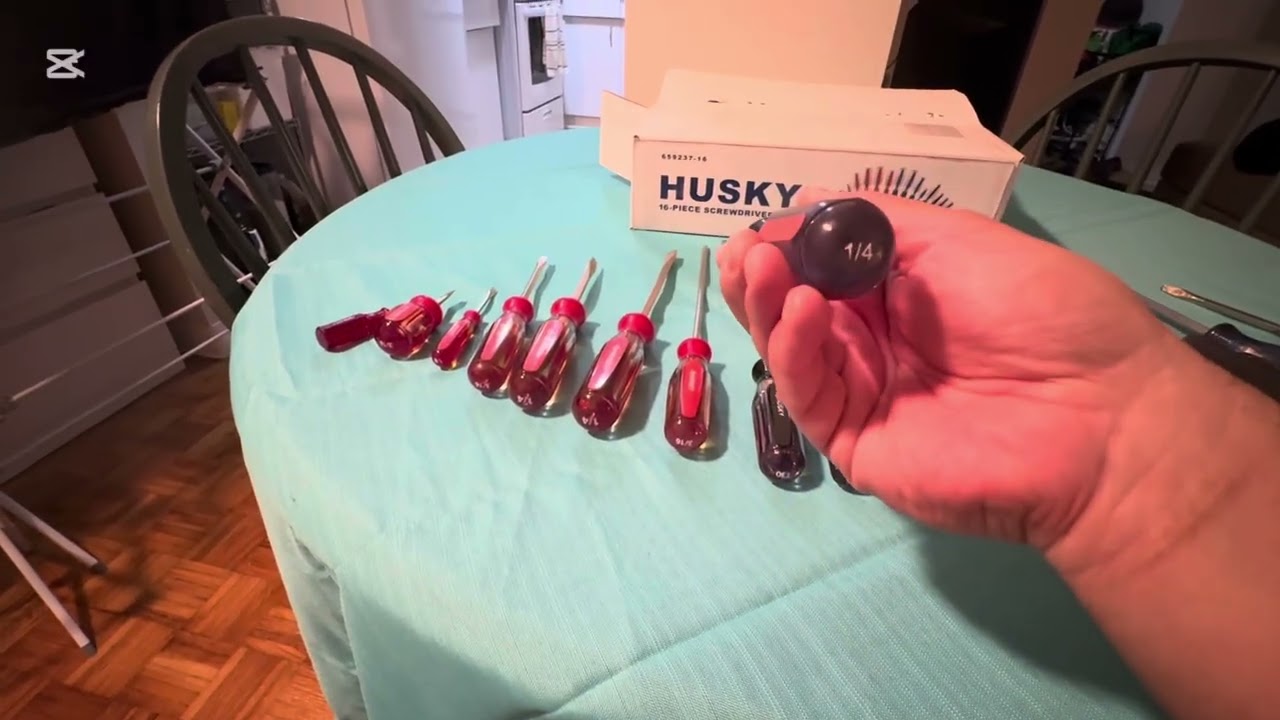 16 piece USA Husky screwdriver set unboxing 