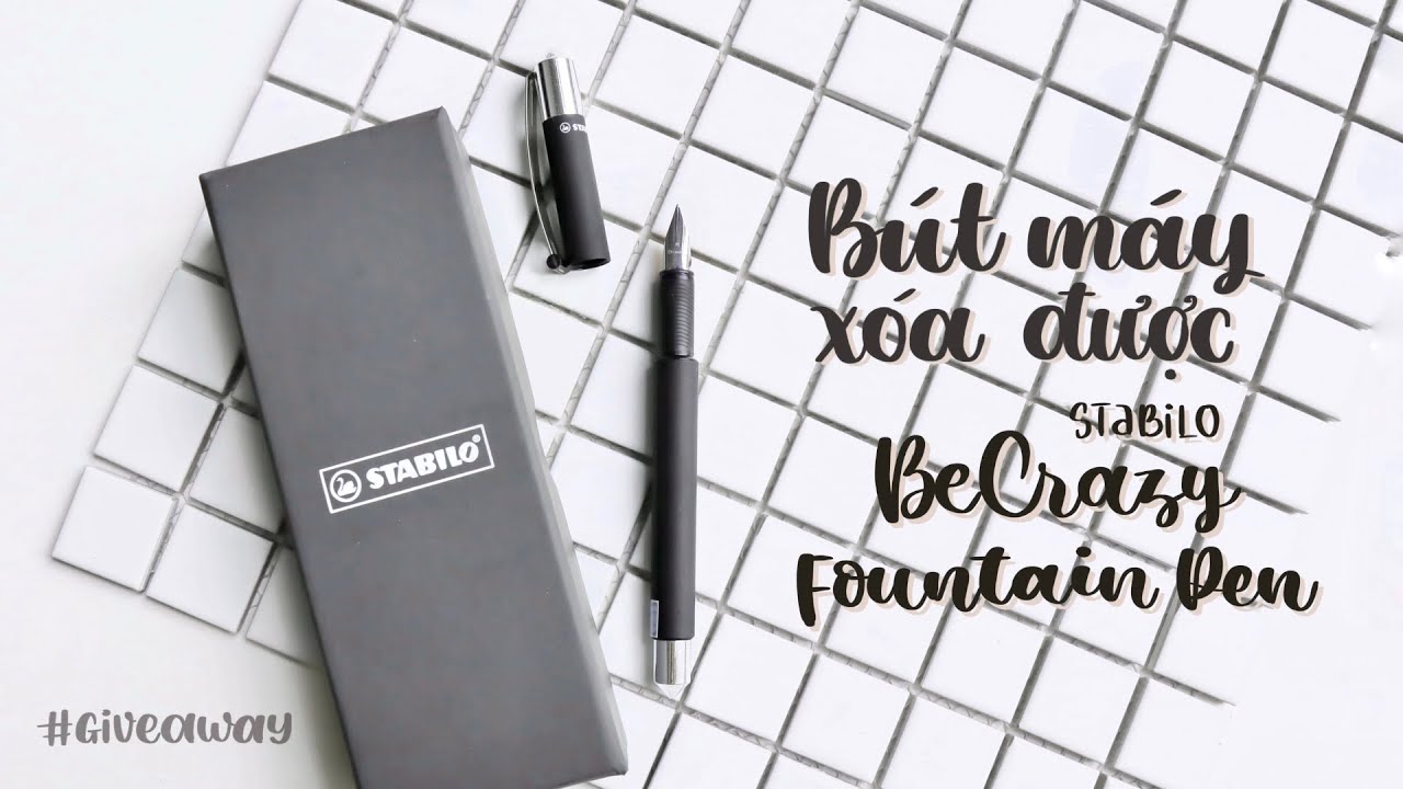 Review Bút Máy Xóa Được Stabilo BeCrazy Fountain Pen | Happy Hidari