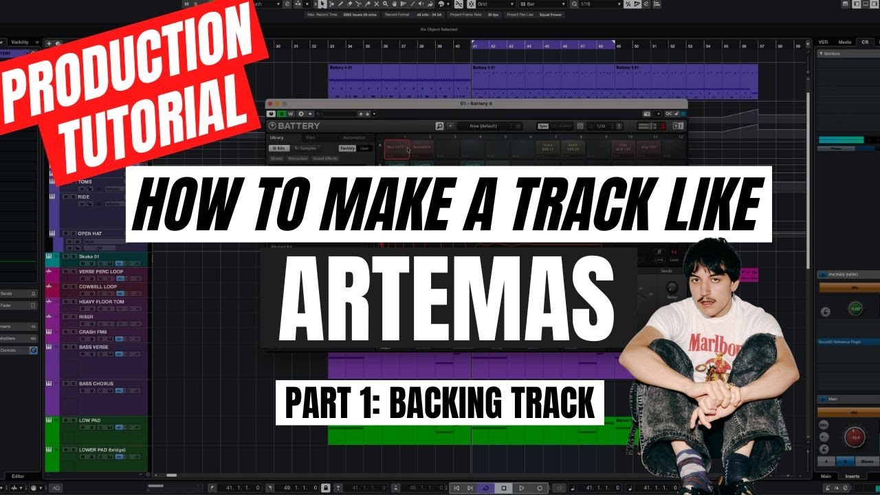 How to Make a Track Like Artemas - I Like The Way You Kiss Me [Part 1 - Backing Track]
