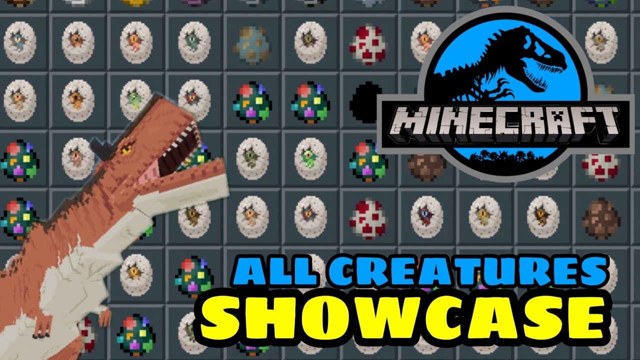 All Creatures Showcase- Jurassic World Minecraft DLC Ep0 HD