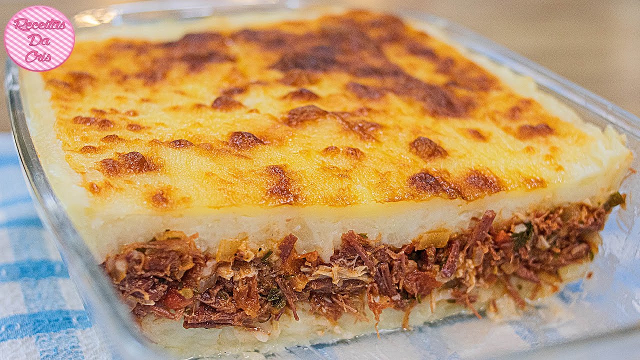 ESCONDIDINHO DE CARNE SECA | COM MANDIOCA | VIDEO AULA COMPLETA | RECEITAS DA CRIS