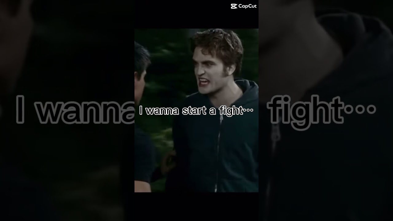 I want to start a fight! #twilight #edwardcullen #jacobblack #bellaswan #fight #edit #fypシ