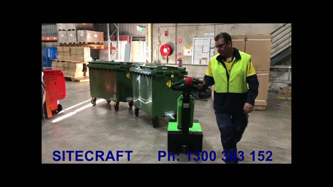 Sitecraft - Movexx T1500-D Tug Towing 2 x 660 Litre Bins