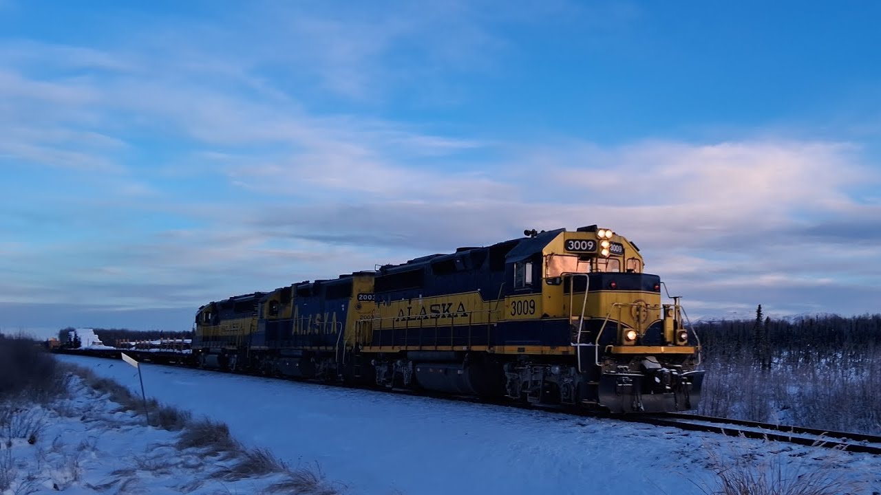 Company Work Train with B&B6, Kaswitna Trail to Wasilla Depot December 10, 2025
