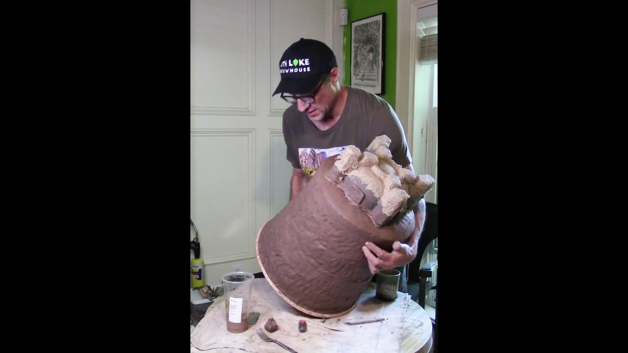How to build sculpture with soft slabs and coils.