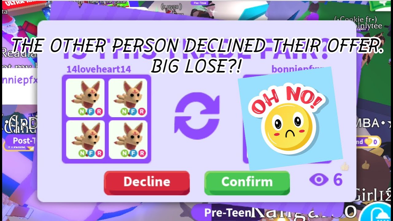 OH NO😩 I DID SOME BIG LOSE TODAY 😞😭 I GAVE ALL MY NEON KITSUNES FOR THIS 🙄 W/F/L 🤔 Adopt Me - Roblox