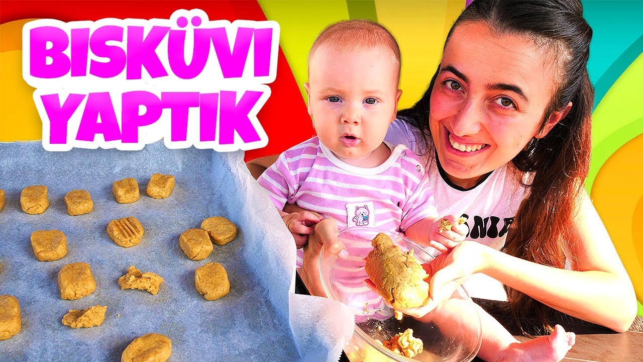 Anne Vlog. Sevcan Derin için bebe bisküvi yapıyor! Bebek bakma videosu