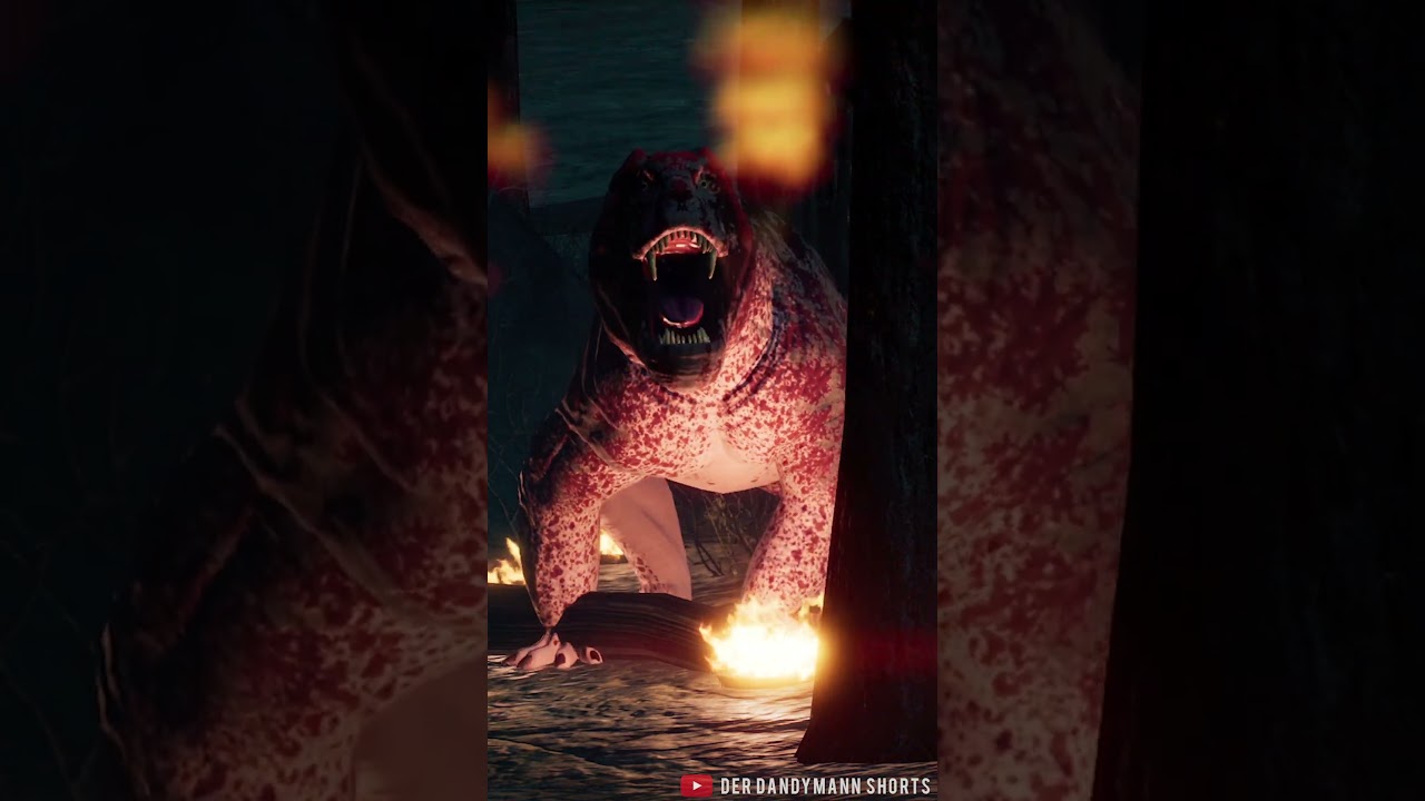 CREEPY MOSTER BURNS HIS FOOT! - Jurassic World Evolution 2 